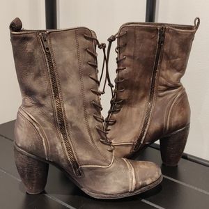 AllSaints “Amarante” heeled combat boots